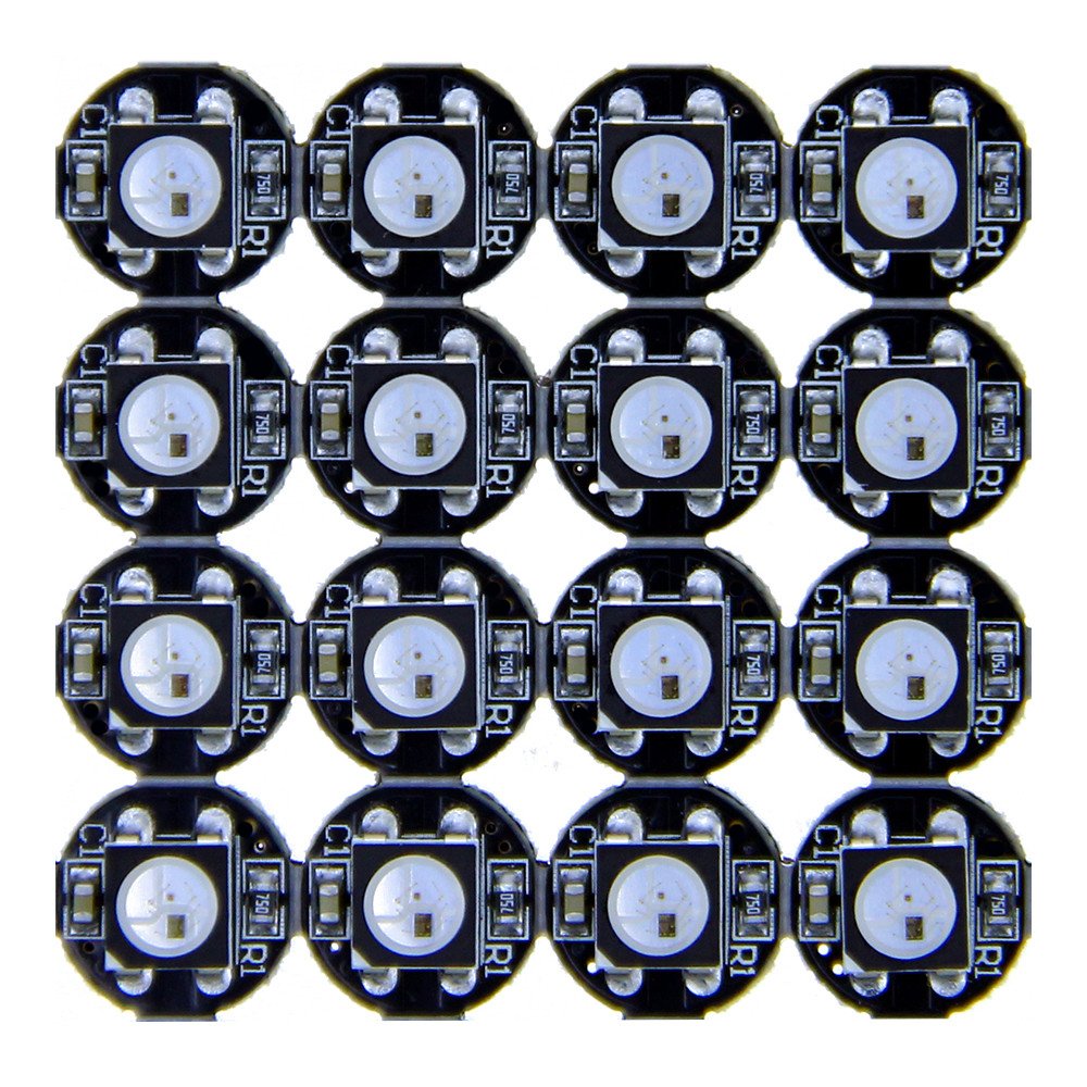 100pcs WS2812B Addressable LED  Pixel light SMD 5050 RGB on Heat Sink PCB Board