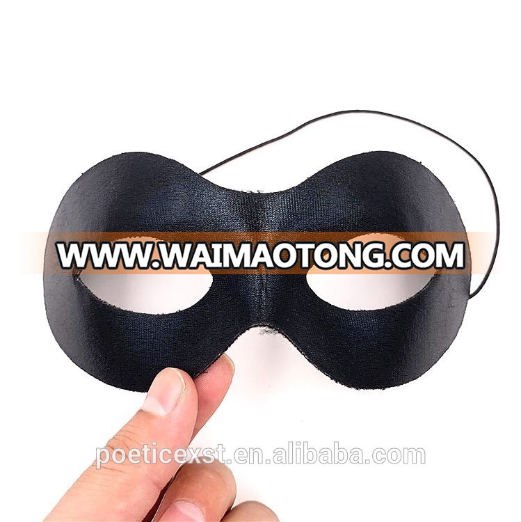 PoeticExst 6 designs Soft Plastic Mask Black Color Men and Women Masquerade Party Masks