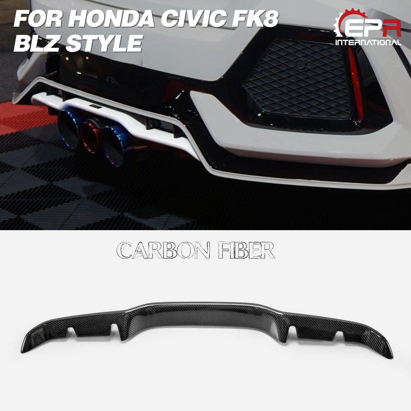 for Honda Civic FK8 Type R BLZ Style Rear Bumper Diffuser Garnish