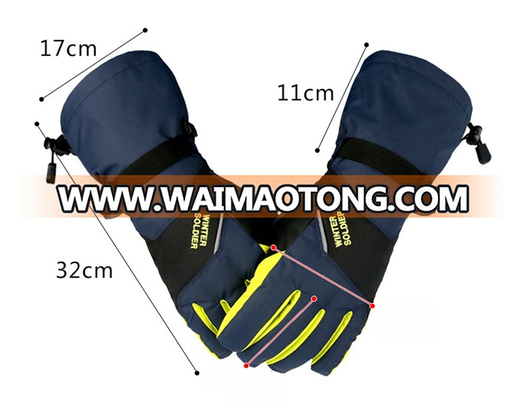 Custom Sport Snowboard Warm Snowmobile Shenzhen Water proof Winter Ski Gloves