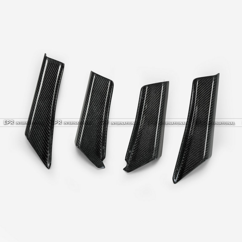 For Civic Type R FK8 EPA Type Carbon Fiber Front bumper Canard 4Pcs