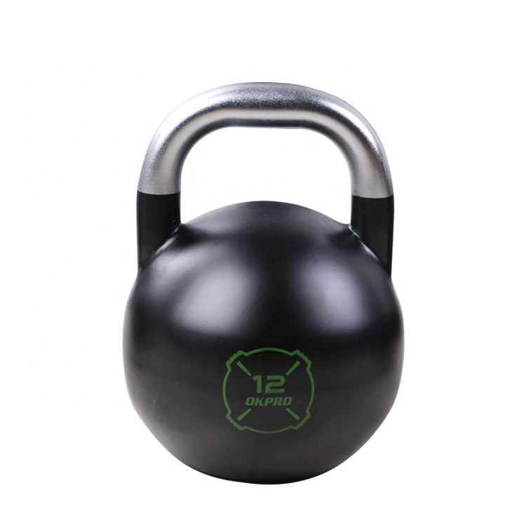 OKPRO Top Grade Custom Logo Gym Weight Competition Steel Kettlebell