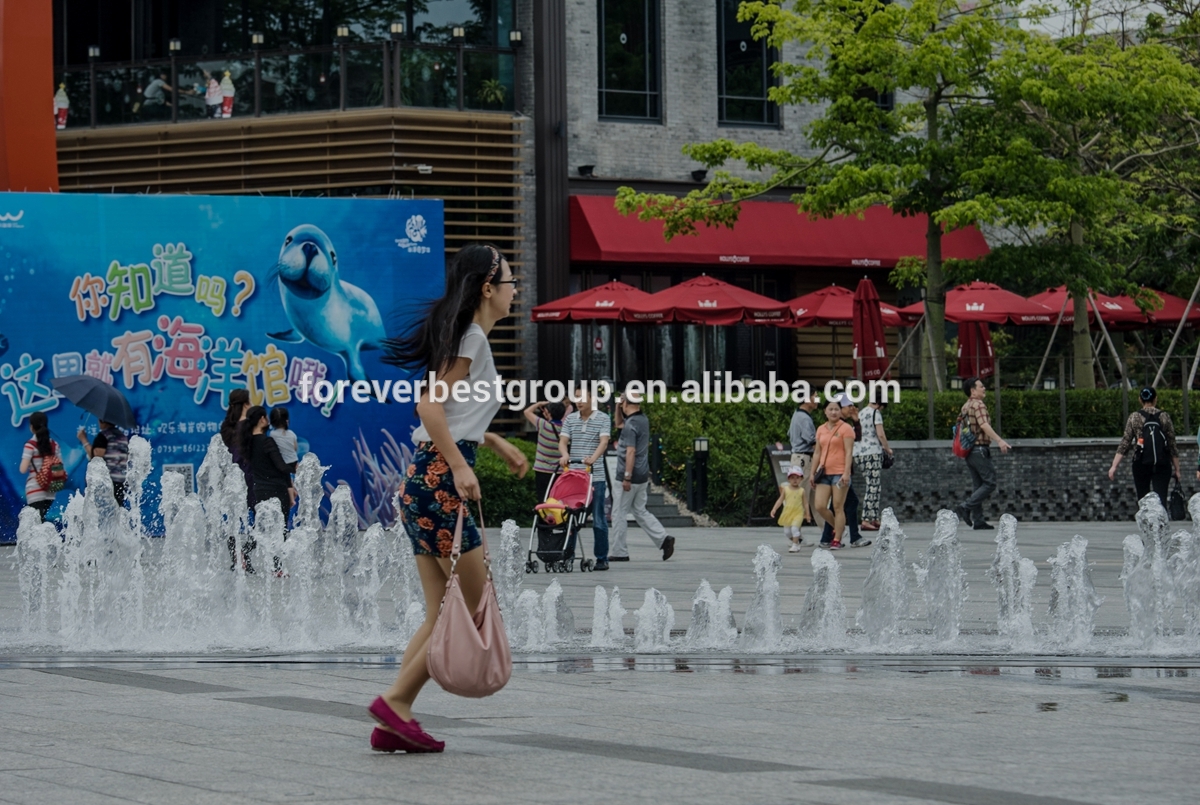 amusement park kids playing outdoor customized music water fountains