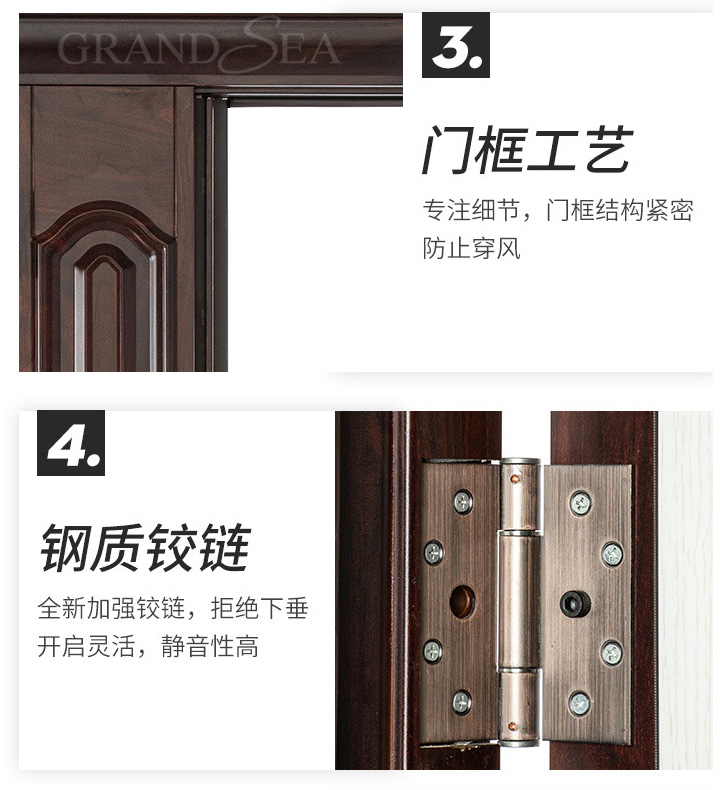 High quality low price bullet proof steel security door