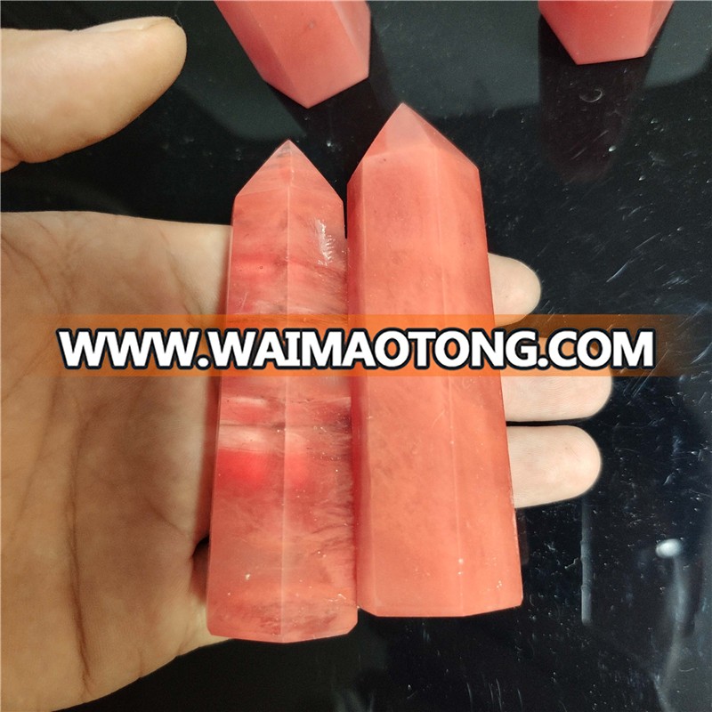 Wholesale Red Smelting Crystal Wands Or Gemstone Healing Wands For healing