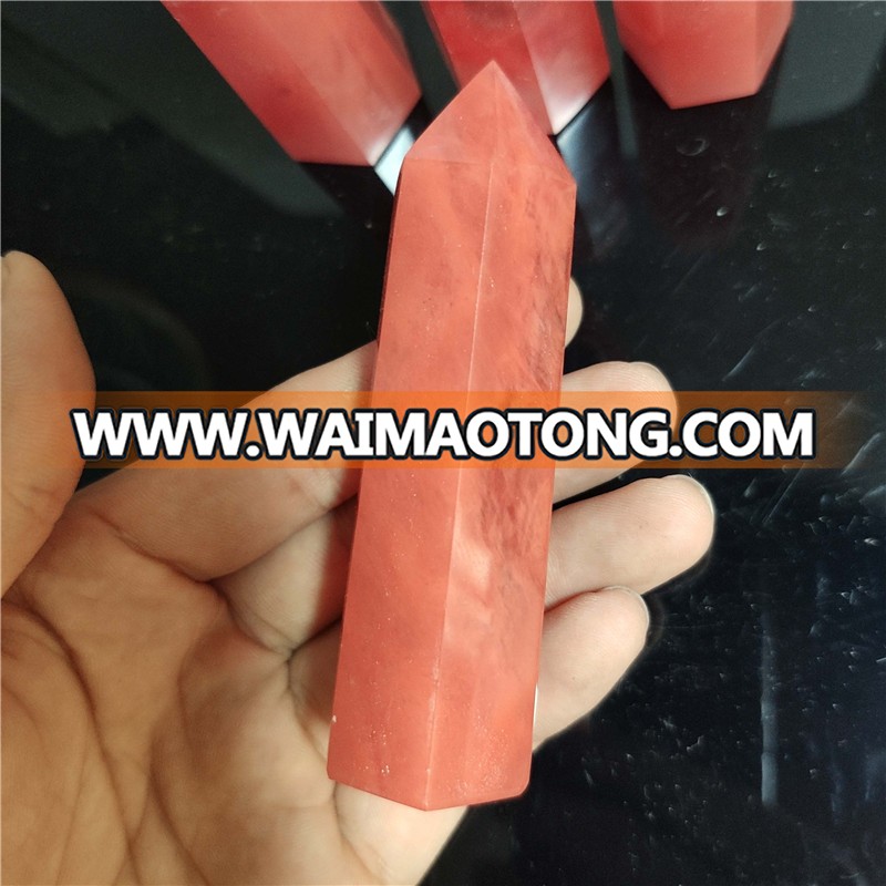 Wholesale Red Smelting Crystal Wands Or Gemstone Healing Wands For healing