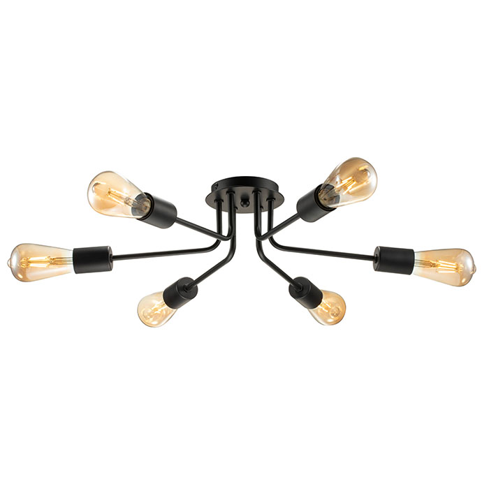 Nordic 6 head decor pendant lamp golden chrome ceiling light NS-125432G