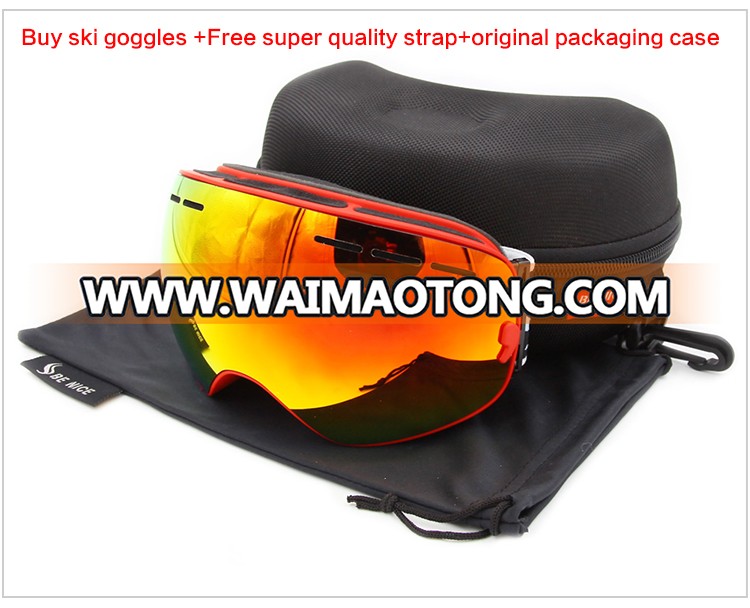 mysterious dark ski goggles soft mirror snow goggles