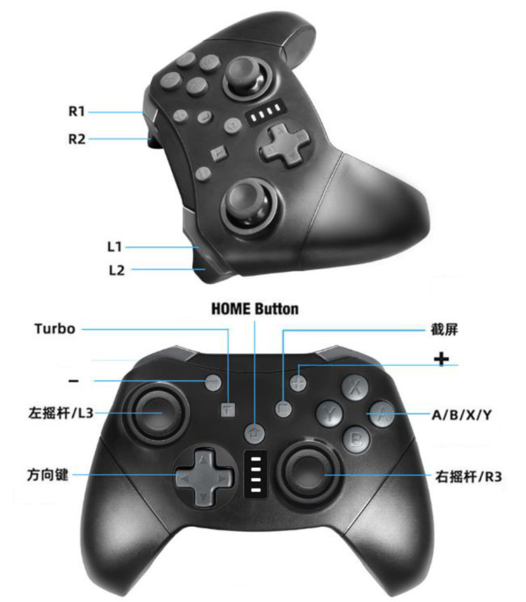 Bluetooth Wireless Pro Controller Remote Gamepad For Nintend Switch Pro Console For NS For PC Control Joystick