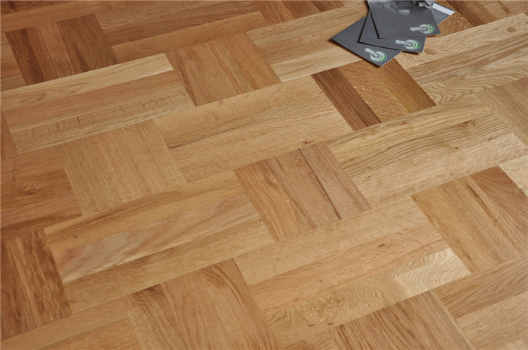 Building supplies 3-ply 3-strip in parquet engineered oak wood flooring