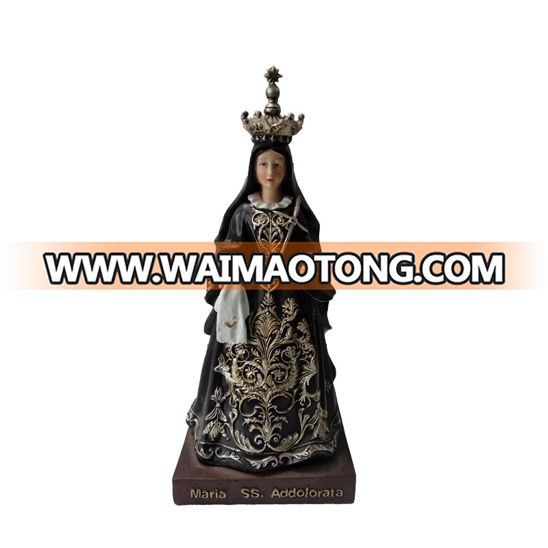 Hight quality OEM catholic gifts resin handmade Christmas decorations Virgin Mary figurines for religious crafts