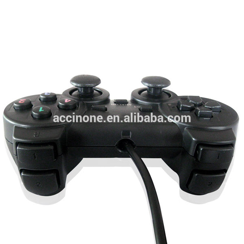 Wholesale Vibration Wired USB Controller Gamepad Joypad For WinXP/Win7/Win8/Win10 For PC Computer Laptop Black Game Joystick