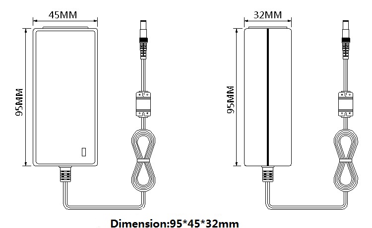 24W Factory manufacture led equipment 120Vac to 12V 2A power adapter Class2 UL1310 12V 2A listed