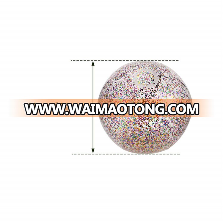 Fashion new style pvc glitter beach ball for Summer Beach Favor