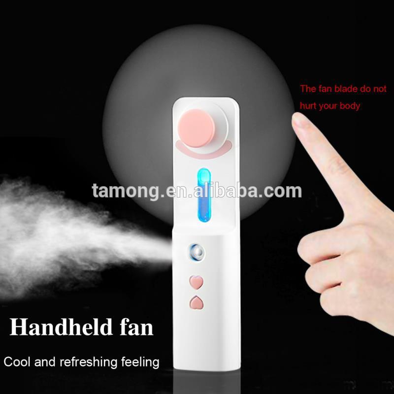 Handheld rechargeable water replenishment nano spray fan Hydrating Moisturizing Spray USB Charging Fan