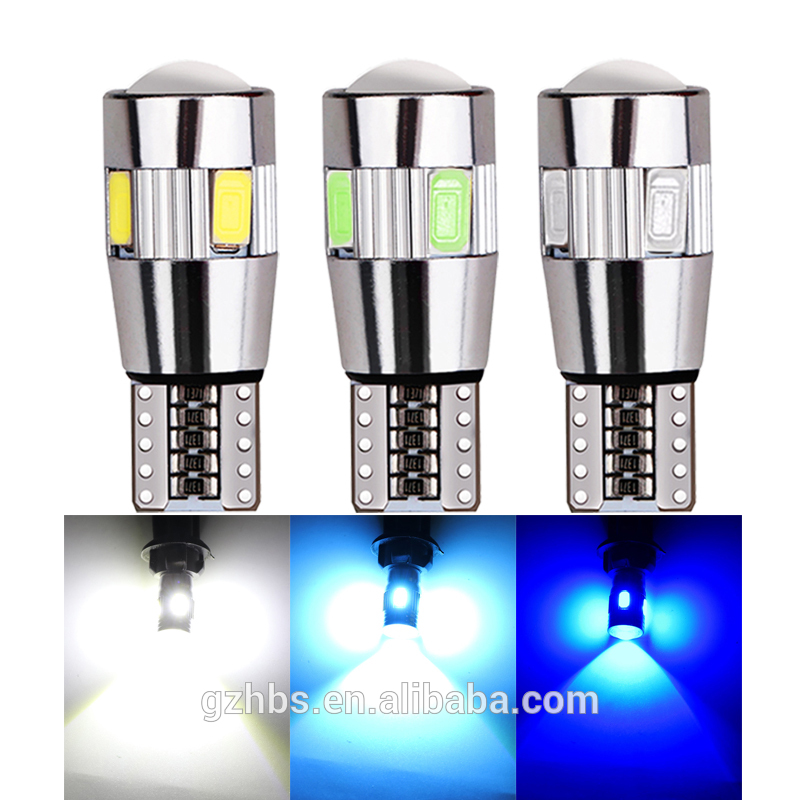 Hotselling super bright t10 bulb t10 5w5 canbus car led auto bulb