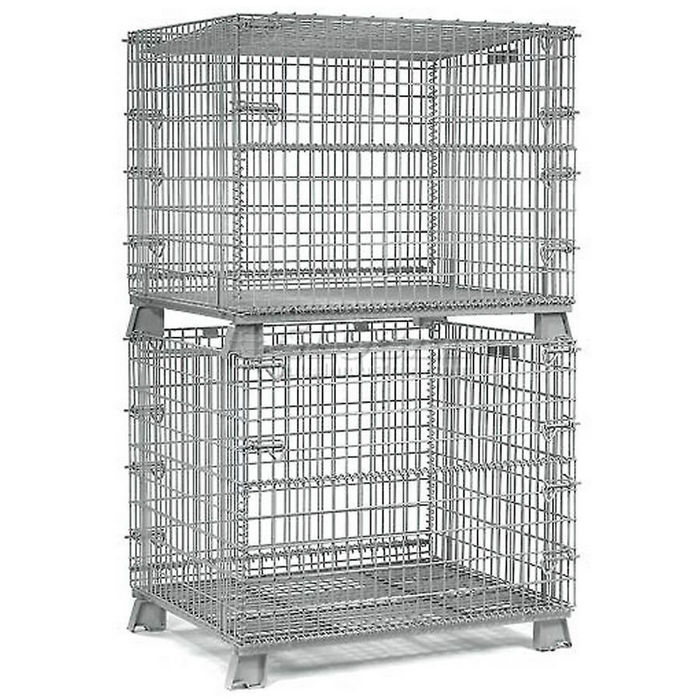 China Supplier Mesh Wire Pallet for Warehouse Storage Cage