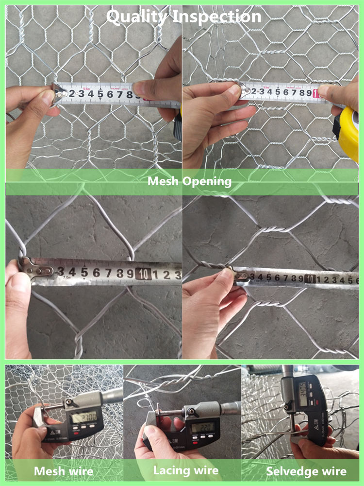 Pvc Coated 1x1x1 Stone Gabion Mesh for Gabion Retaining Wall