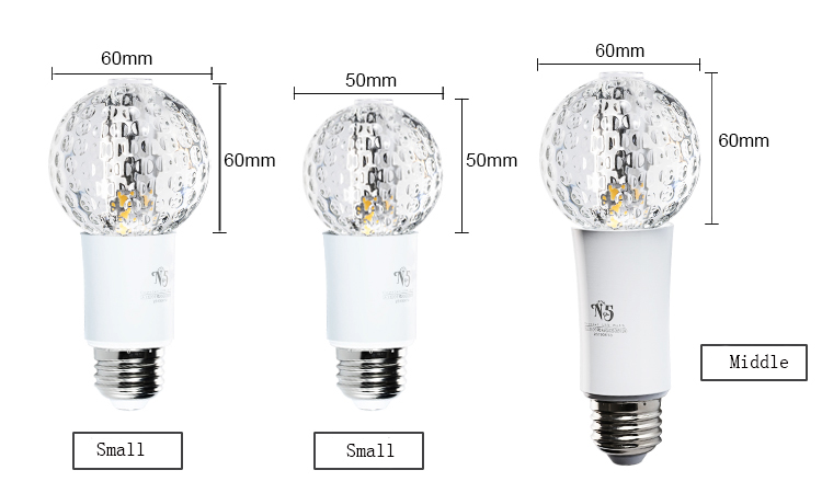 Hot Selling E27 Crystal LED  Bulb 5W  pendant Lamp bulb 86V-2865V Energy Saving