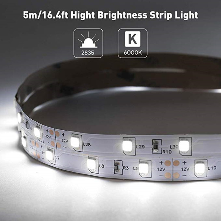 12V LED Strip Light Flexible SMD2835 16.4ft Tape Light for Home