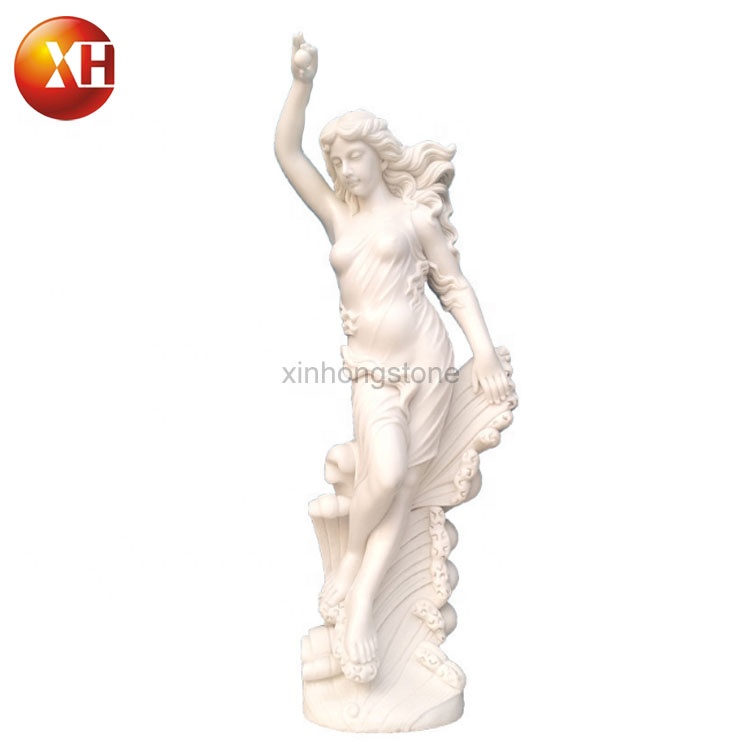 High Quality White Marble European Figures Stone Carving