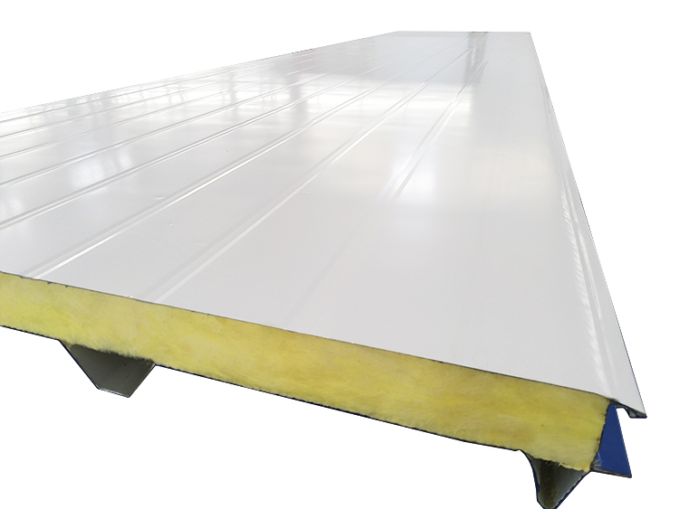 Prefabricated metal corrugated glass wool exterior fencing panel  for warehouse building