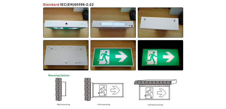 Longlife Printing emergency exit light led for Restaurants, Bars and Cafes