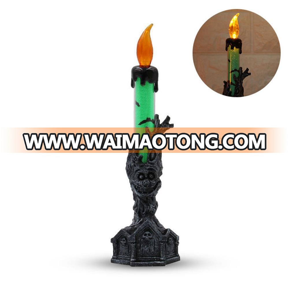 Led Flameless Electronic  Candles Halloween Skeleton Ghost Hand candle Decorative Led wax Candle Light Halloween day Decoration