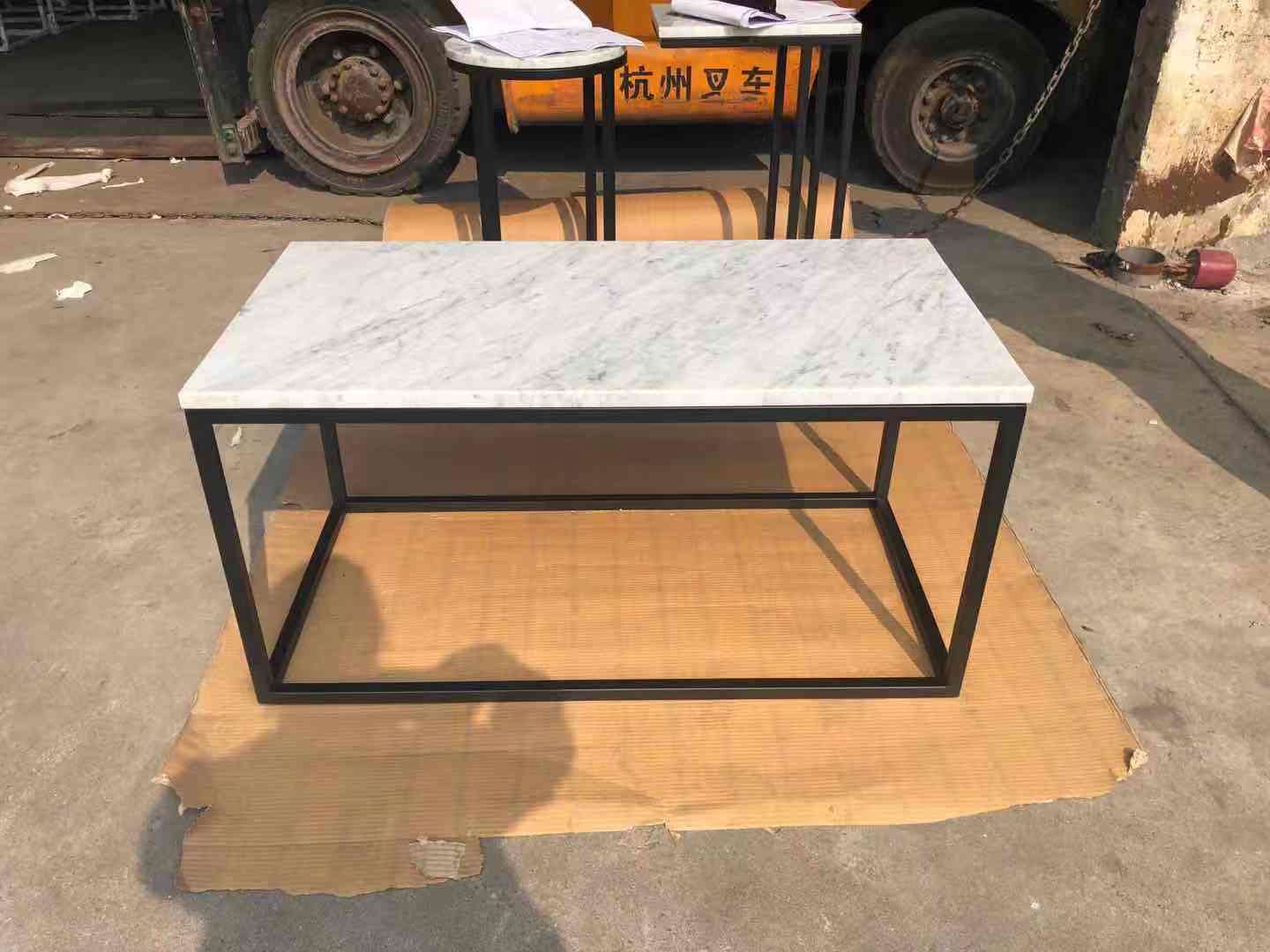 Natural Polished Marble Square Dining Table Arble Table Round Carrara Marble Stone Table