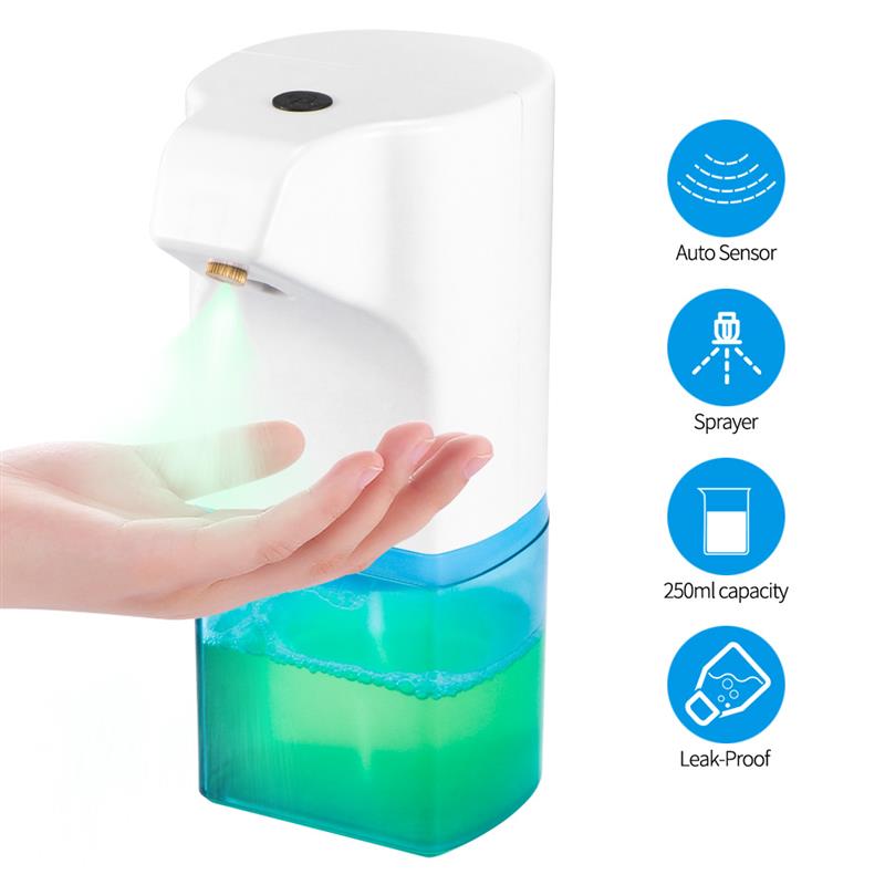 Hot Sell Touchless Hand Sanitizer Alcohol Disinfection Auto foaming Soap Dispenser Wall Mounted Sensor For  School Home