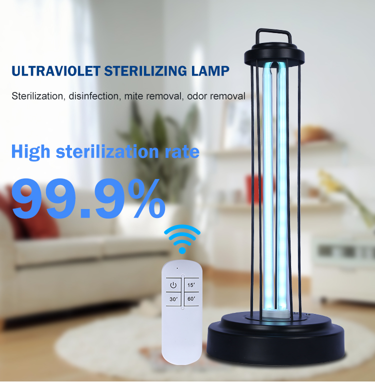 Factory supply portable ozone ultraviolet portable 38w uv germicidal lamp