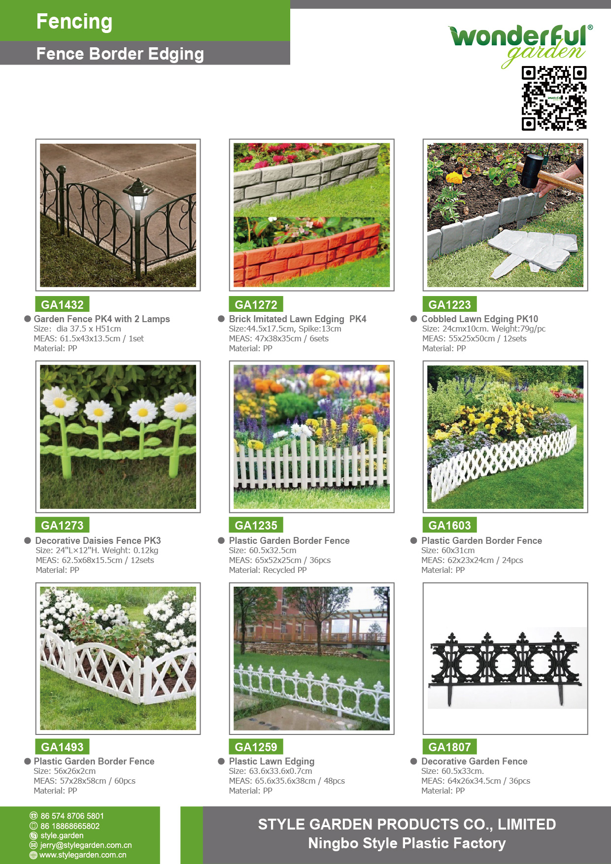 Lawn Garden Plastic Border Stone Edging