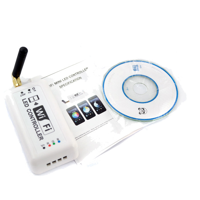 Intelligent Mini Wifi LED Controller Support By Android/IOS Smartphone,CE/RoHS, Warranty