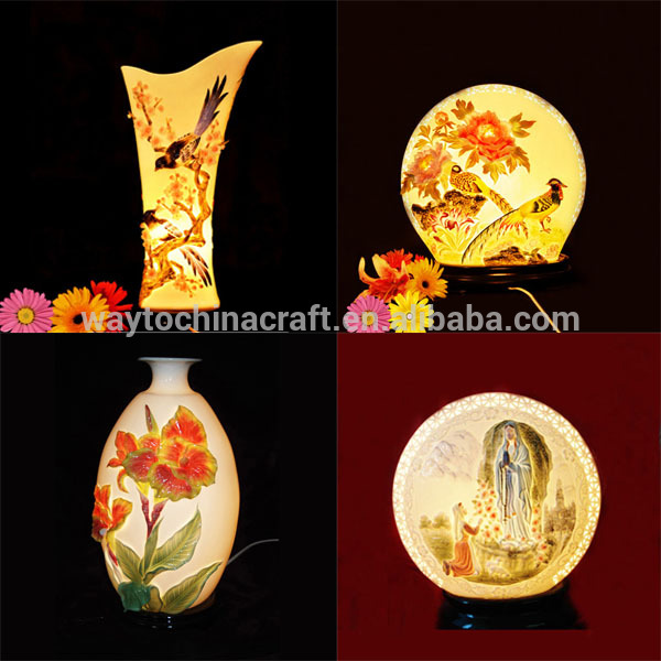 Hot Sale Hand Painted Porcelain Desk Light