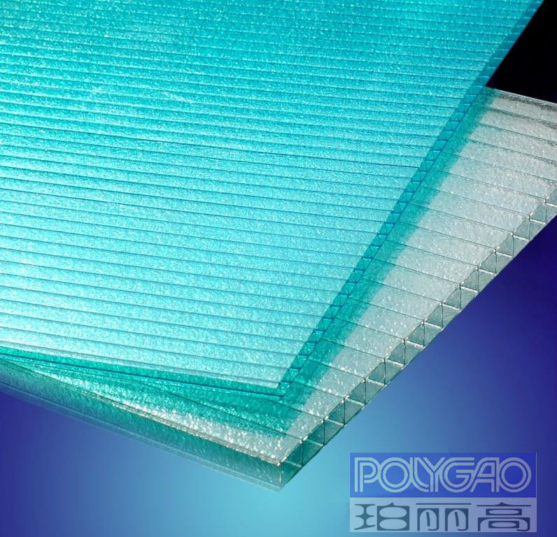 Polycarbonate twin-wall hollow frosted clear pc sheet/Polycarbonate frosted sheet