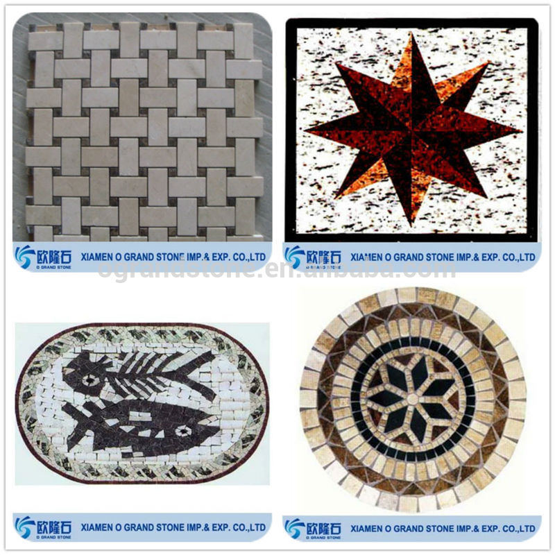 wholesale tile round mosaic granite medallion floor patterns