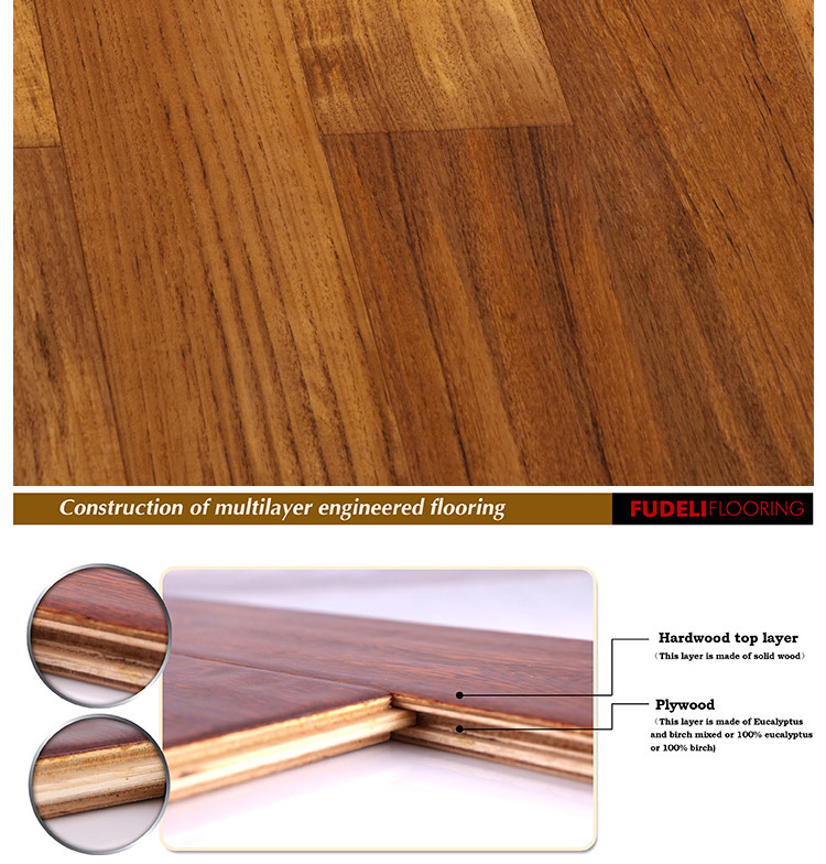 AB grade IAF Certified Unique design engineering wood floor