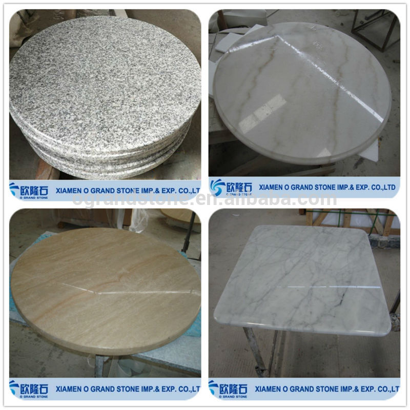 White Marble Dining Coffee Stone Round Table Top