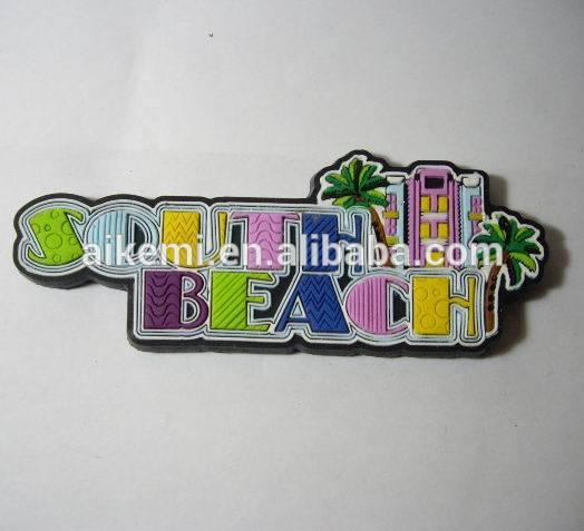 Atlania City Name Souvenir 3D PVC Fridge Magnet,Permanent Rubber 3D PVC Fridge Magnet,2D 3D Souvenir Fridge magnet