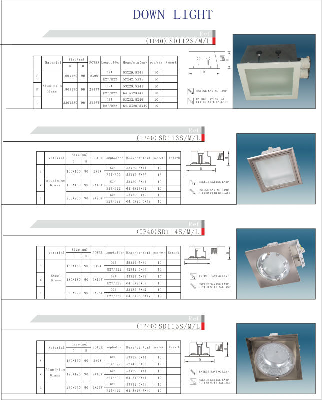 Recessed landscape light PLC waterproof bathroom downlight