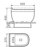 Washdown Closed Couple Ceramic Two Piece Toilet