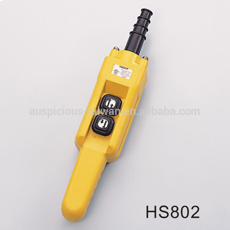 HS802 Pistol Grip Hoist Waterproof Push Button Pendant Switch