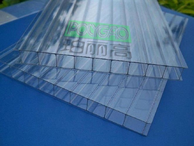 Bayer and GE 100% virginal material hollow pc sheet used in swimming pool