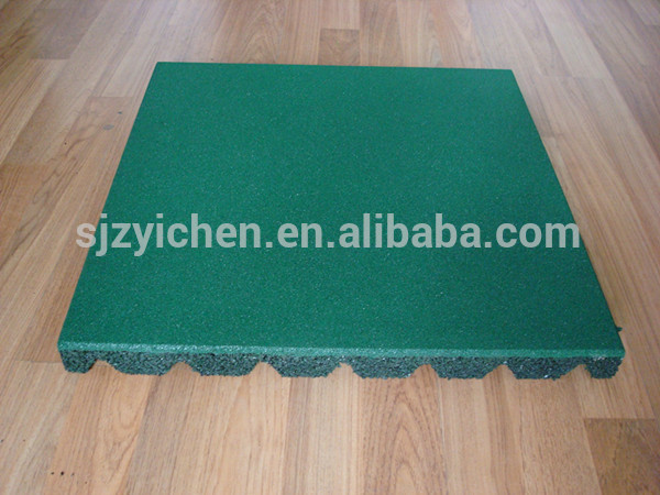 Colorful skid resistance rubber flooring for futsal court