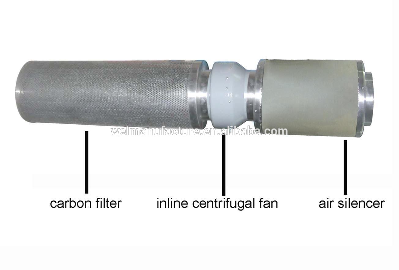 Hydroponic air duct silencer,inline fan silencer