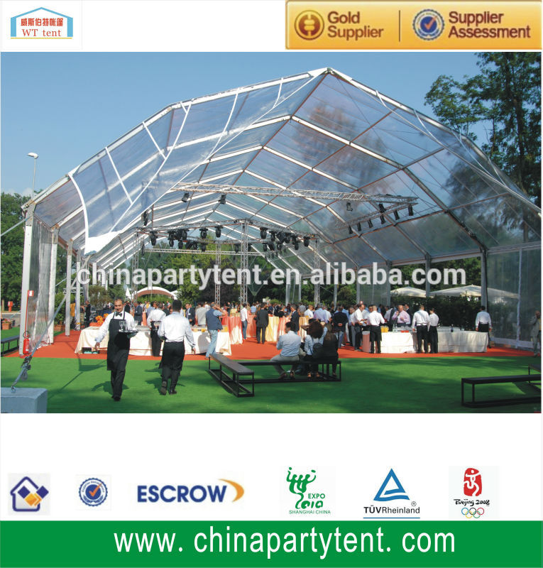 Air conditioned fire resistant polygonal tent events marquee