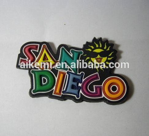 Atlania City Name Souvenir 3D PVC Fridge Magnet,Permanent Rubber 3D PVC Fridge Magnet,2D 3D Souvenir Fridge magnet