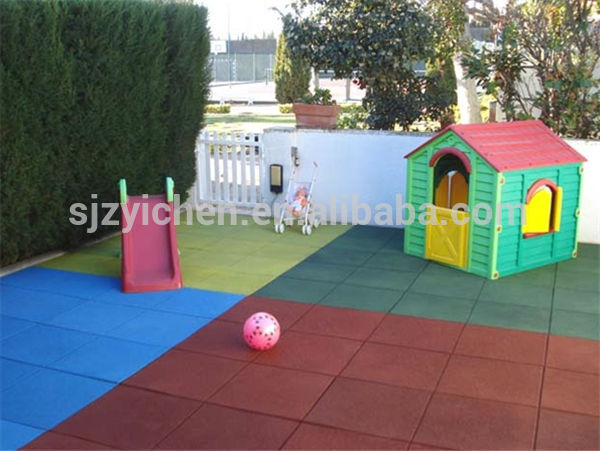 Outdoor rubber cheap basketball court