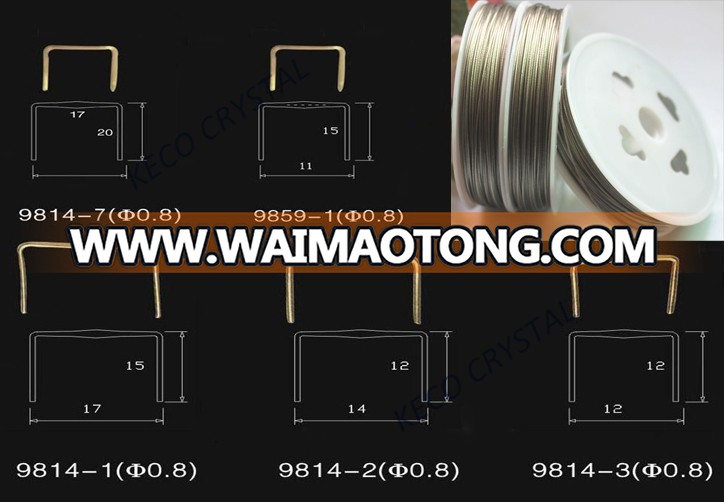 stainless steel plastic wire for crystal bead and crystal drop, keco crystal provide accessories for chandeliers