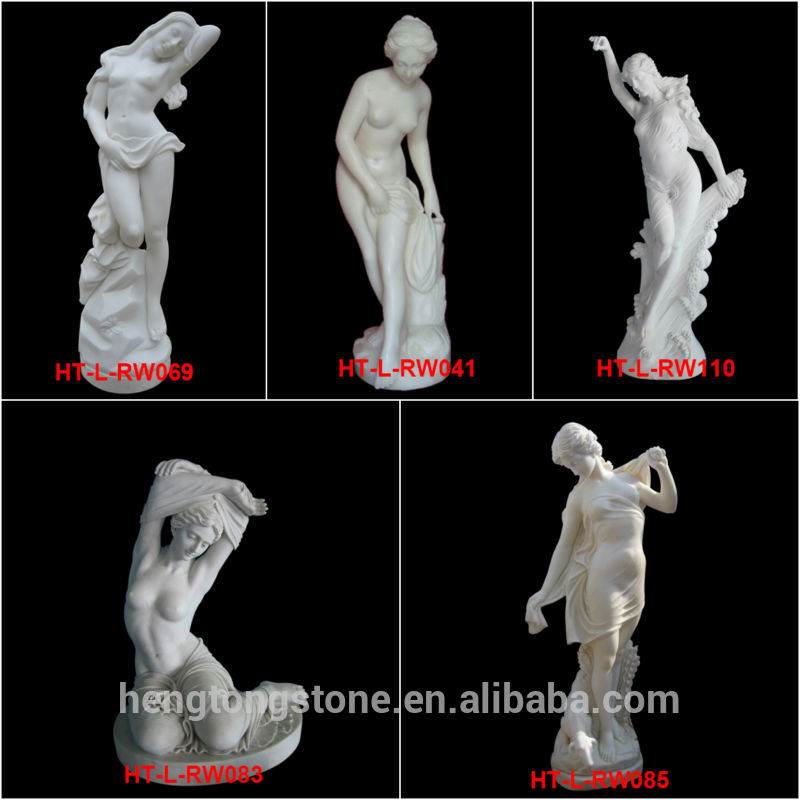 Garden White Marble Moon Goddess Statue